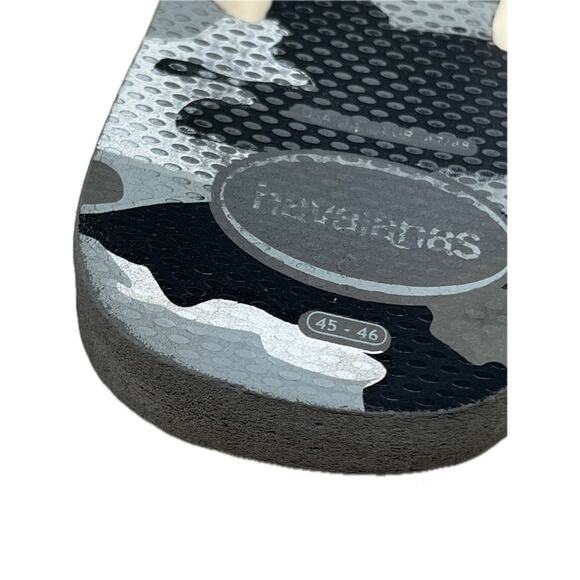 Havalanas Black White Flip Flop Sandals Men's Size 11 - Picture 3 of 4